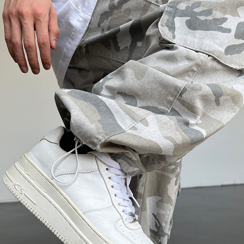 Retro American Casual Camouflage Pants