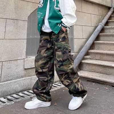 Retro Hiphop Camouflage Overalls