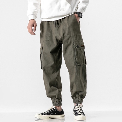 Japanese Workwear Loose Casual Trousers