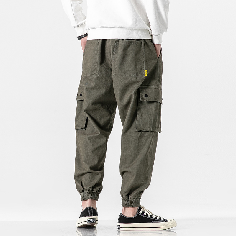 Japanese Workwear Loose Casual Trousers