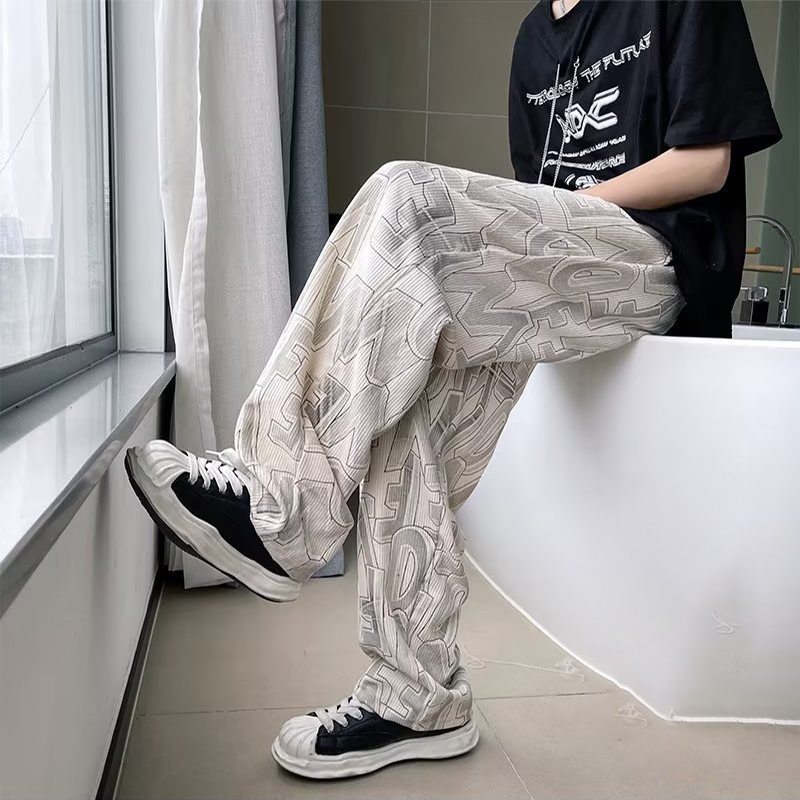 Monogram Print Track Pants