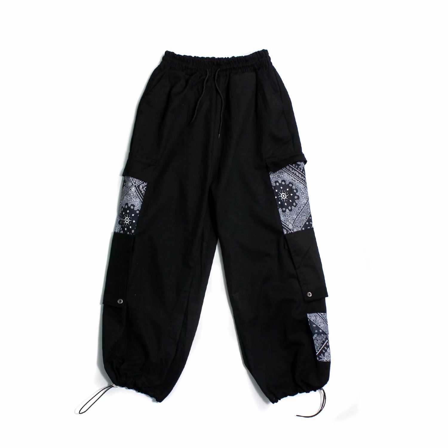 Cashew Paneled Multi-Pocket Cargo Pants