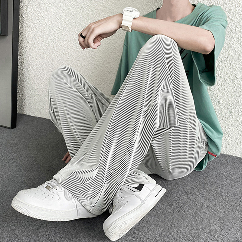 Striped Ice Silk Lounge Pants