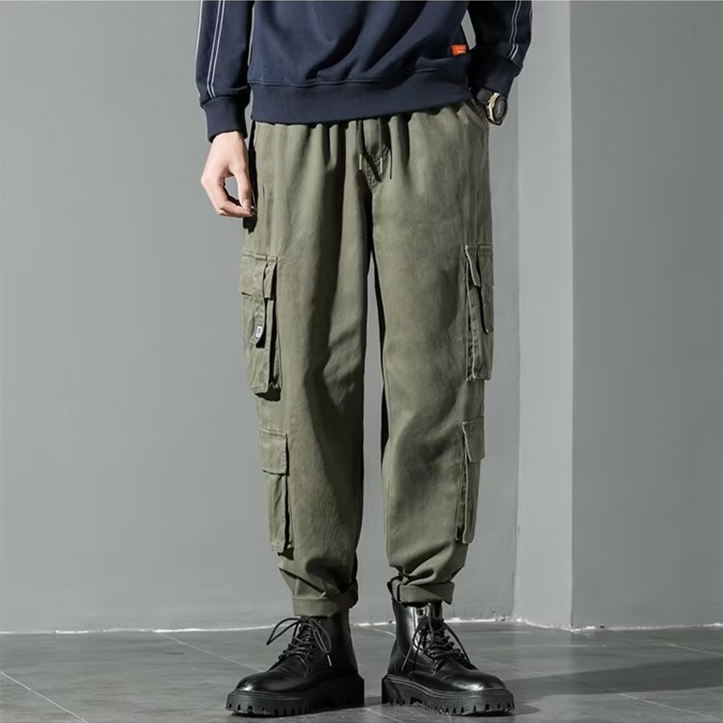 Men‘s Japanese Retro Multi-Pocket Overalls