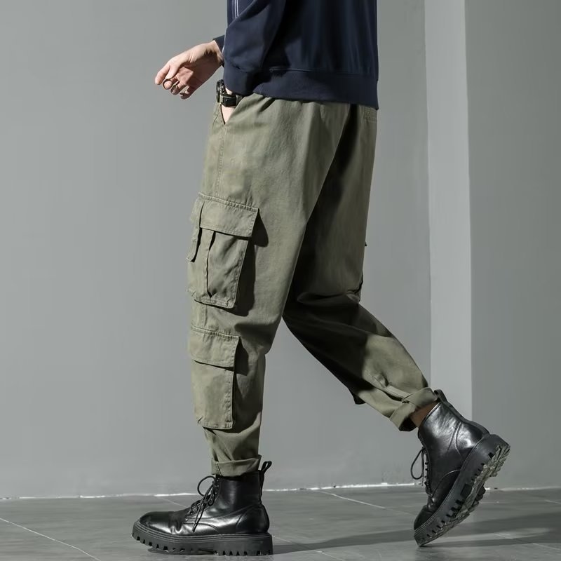 Men‘s Japanese Retro Multi-Pocket Overalls