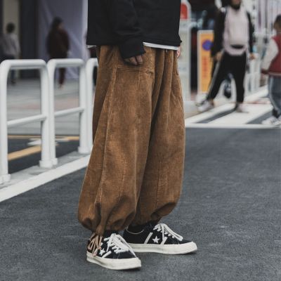 Japanese Style Loose Corduroy Overalls