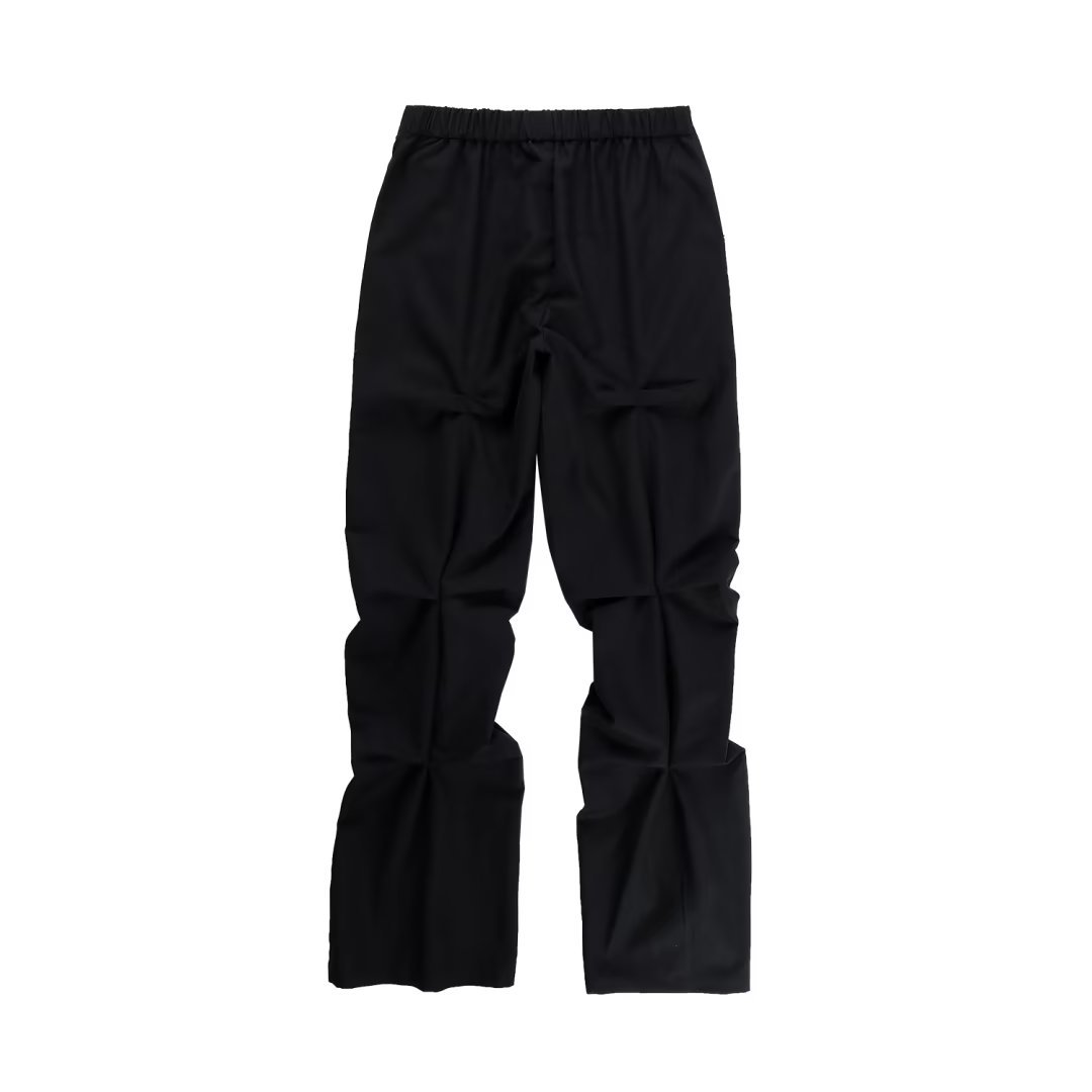 Relaxed Flared Pleated Parachute Pants - Helloice Apparel