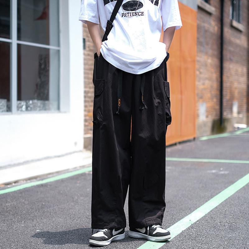 Japanese Casual Drawstring Cropped Overalls