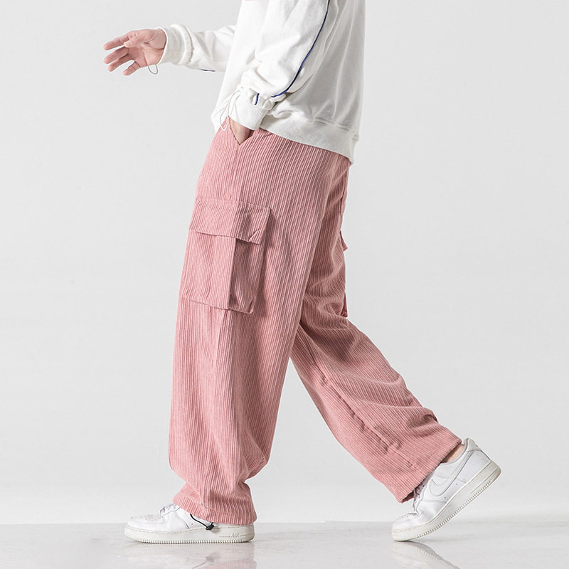 Corduroy Loose Cargo Pants