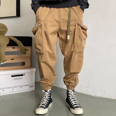 3D Patch Pocket Pleated Cargo Pants