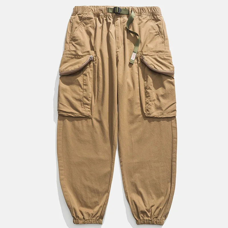 3D Patch Pocket Pleated Cargo Pants