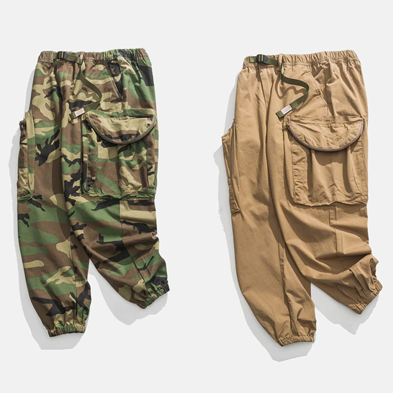 3D Patch Pocket Pleated Cargo Pants