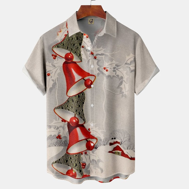Hawaiian Christmas Printed Shirt