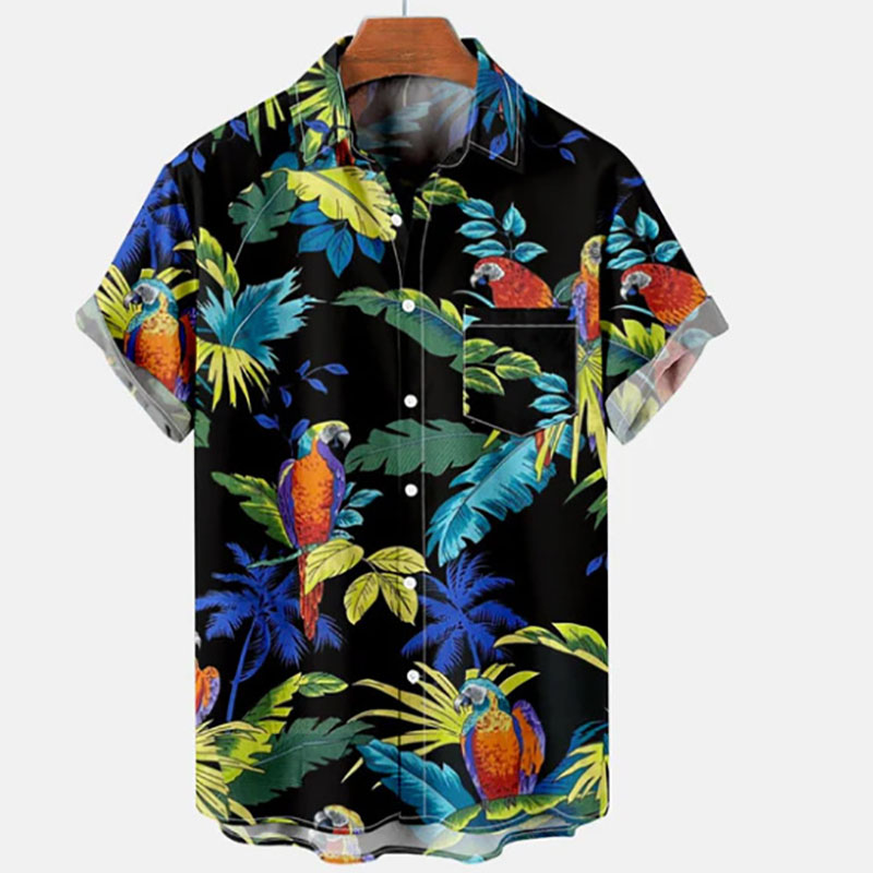 Hawaiian Printed Short Sleeve Shirt