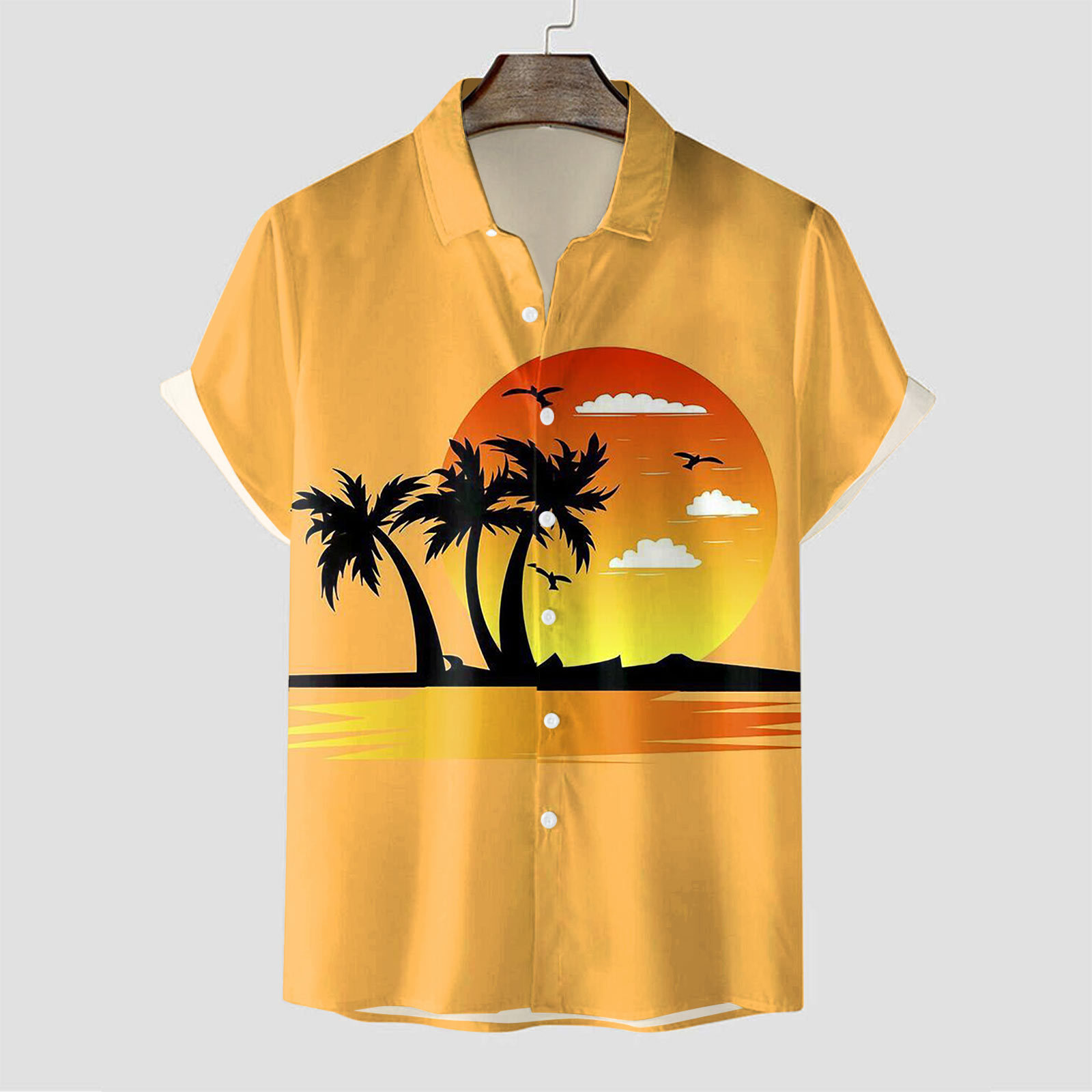 Fashion Men's Short Sleeve Hawaiian Shirt