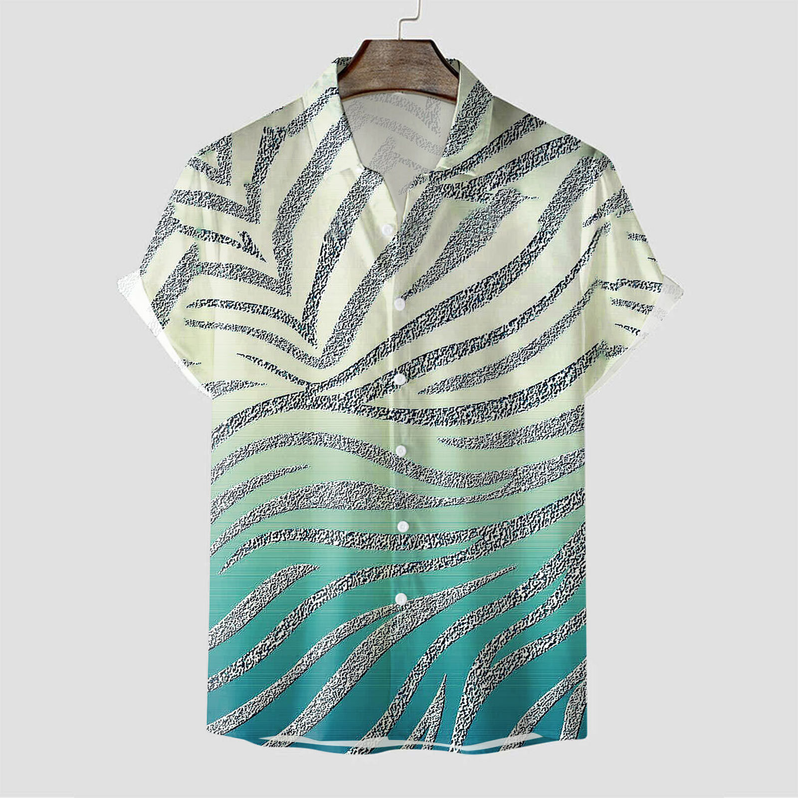 Men's Zebra Print Hawaiian Shirt Collection