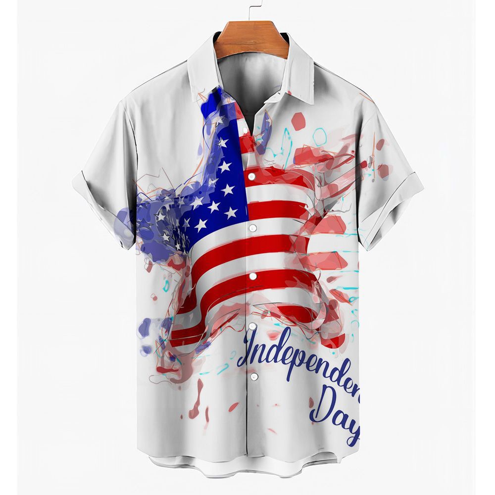 Independence Day Elements 3D Printed Casual Shirt