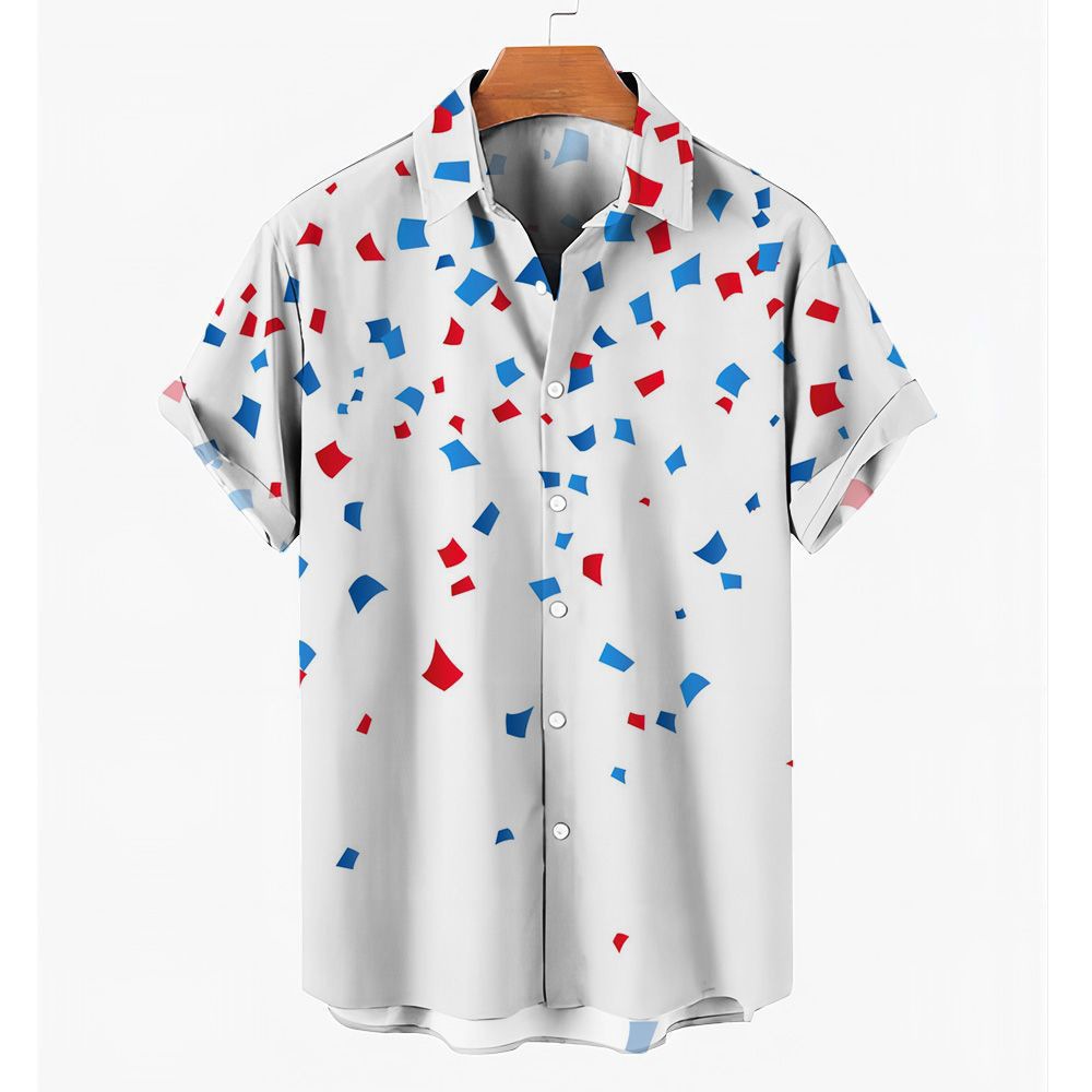 Independence Day Elements 3D Printed Casual Shirt