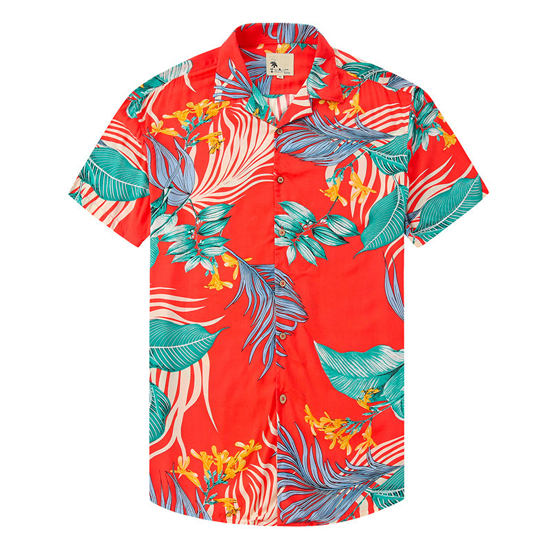 Tropical Print Hawaiian Shirt