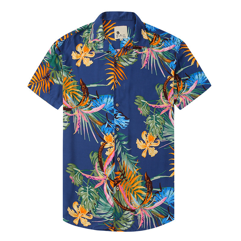 Tropical Print Hawaiian Shirt