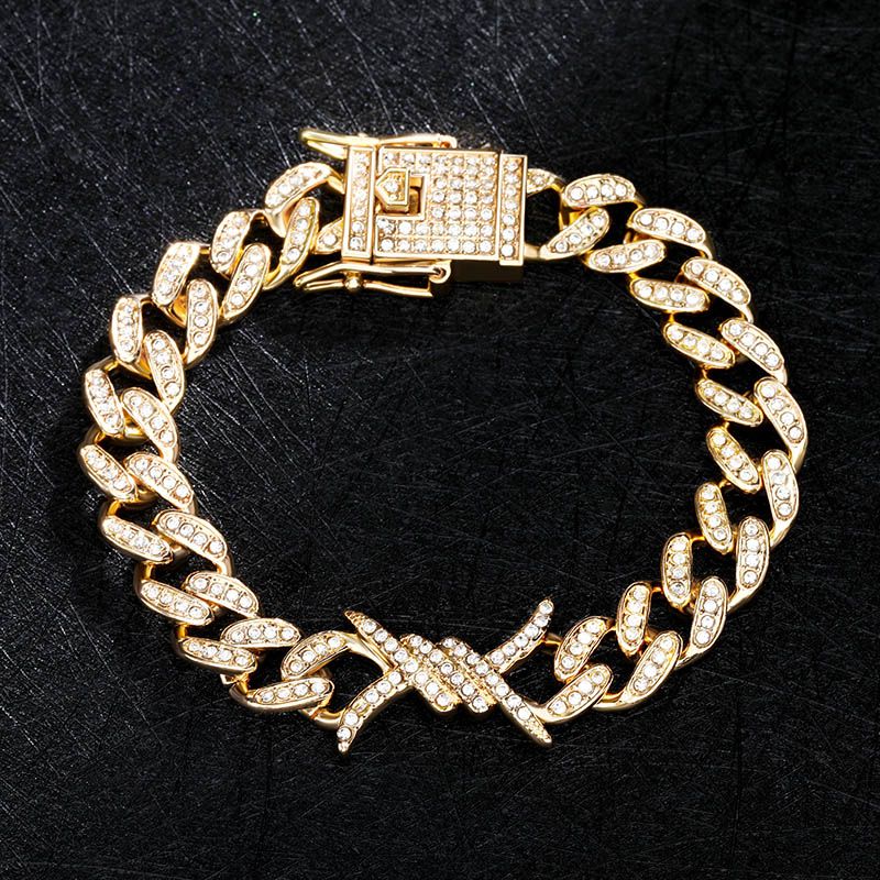 10mm Iced Cuban Barb Wire Chain and Bracelet Set