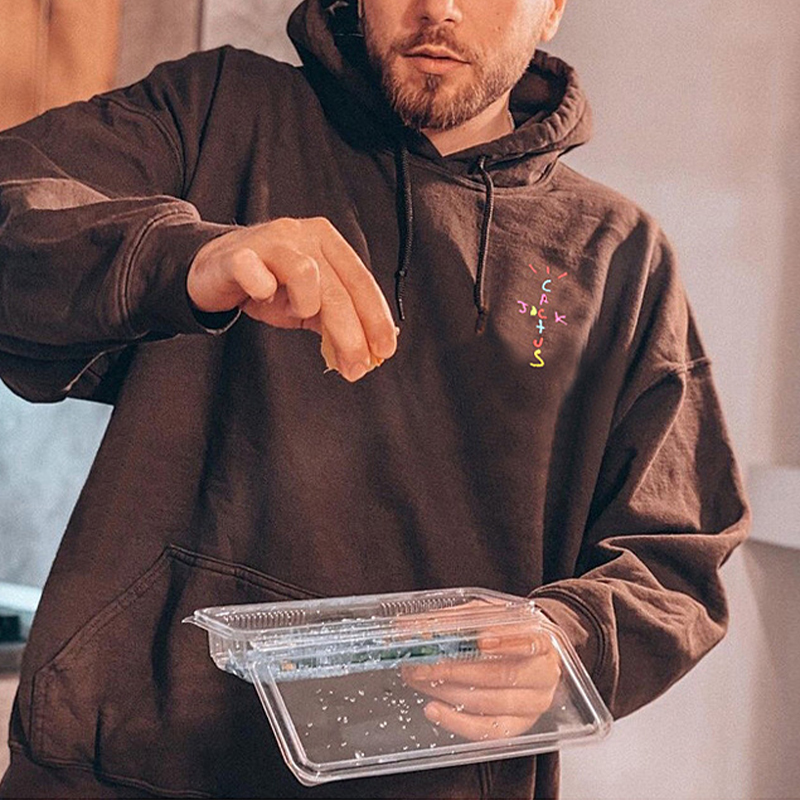 Colorful Letter Foam Print Fleece Hoodie Colorful Letter Foam Print Fleece Hoodie