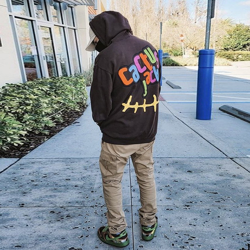 Colorful Letter Foam Print Fleece Hoodie Colorful Letter Foam Print Fleece Hoodie