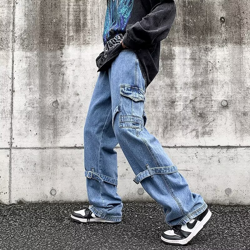 Vintage Street Patch Wash Denim Jeans