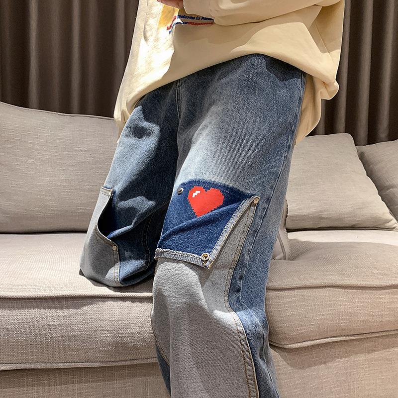 Vintage Heart Panel Jeans