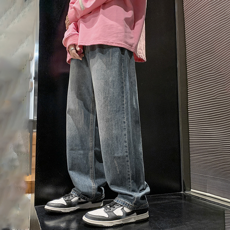 Distressed Cross Print Jeans