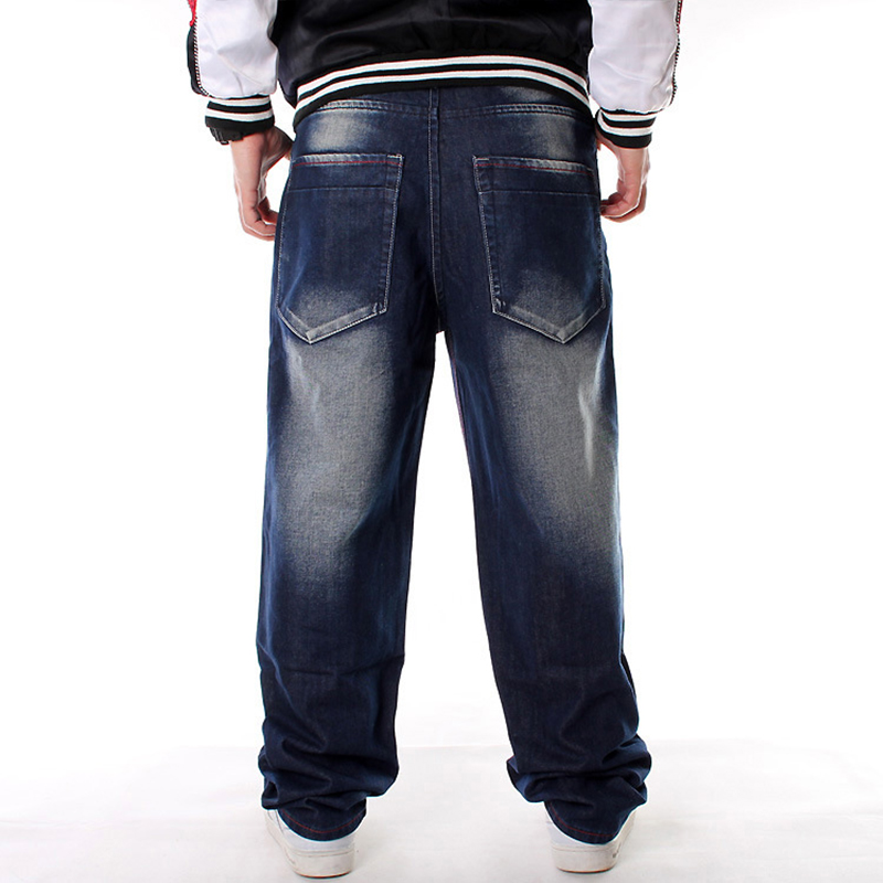 Hip Hop Washed Embroidered Jeans