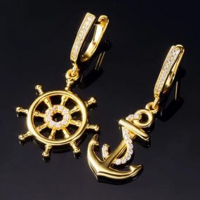 Anchor and Rudder Earrings