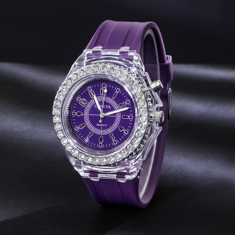 Purple LED Lighting Watch