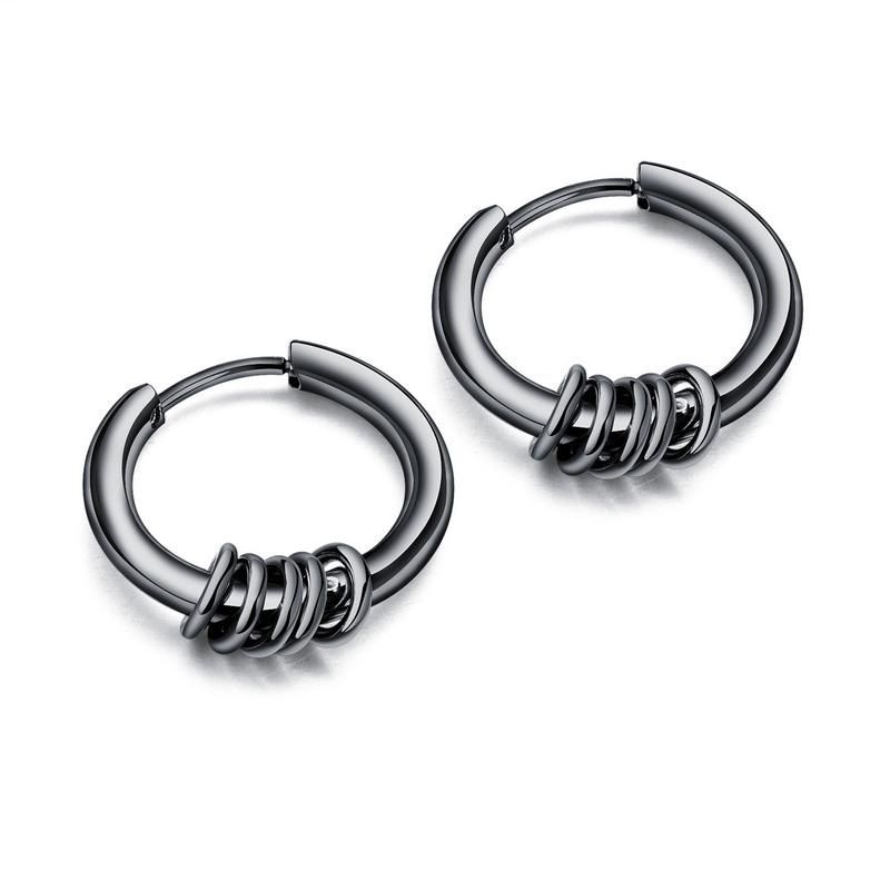 Multi Rings Hoop Earrings