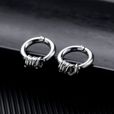 Multi Rings Hoop Earrings