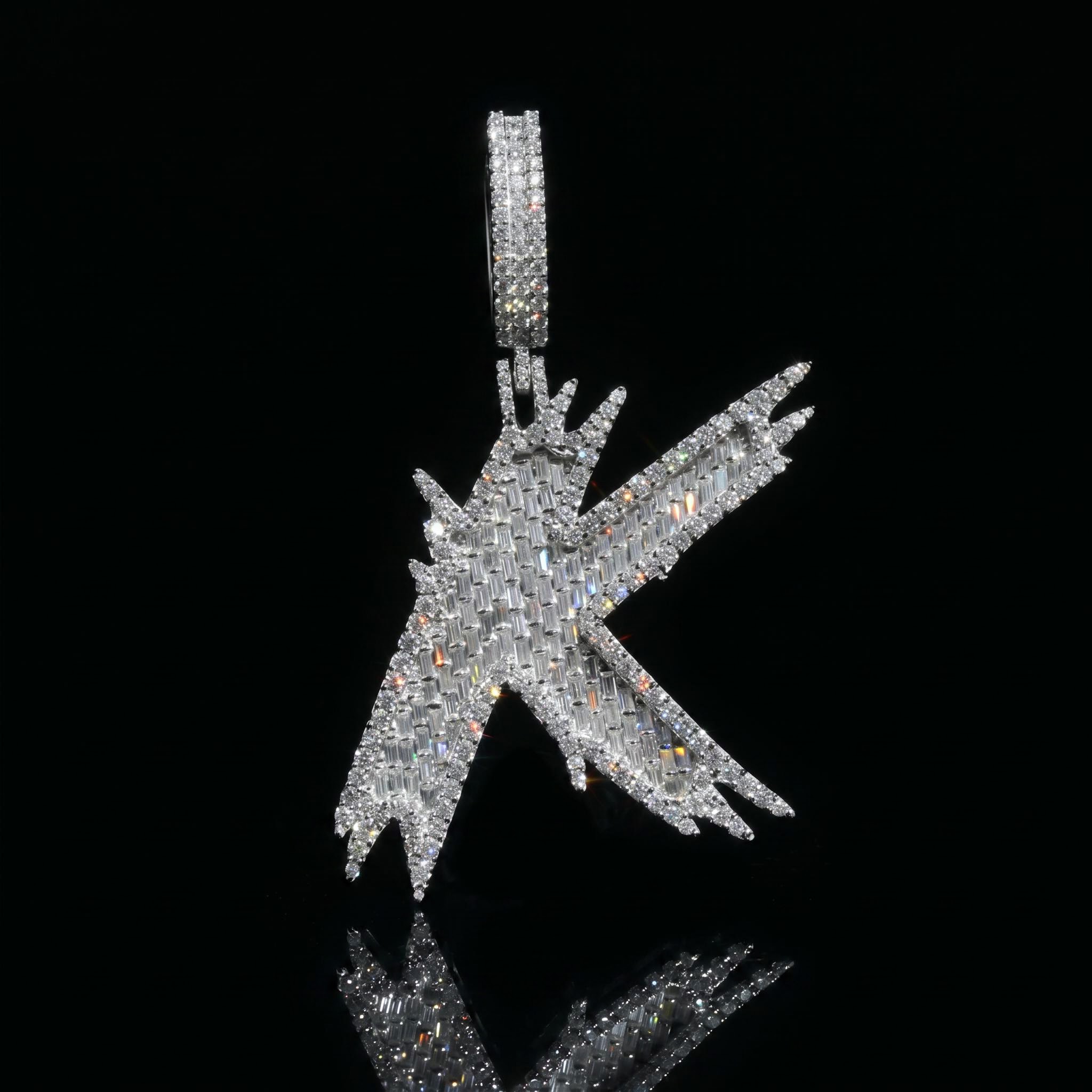New Baguette 26 Letters Pendant