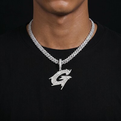 New Baguette 26 Letters Pendant