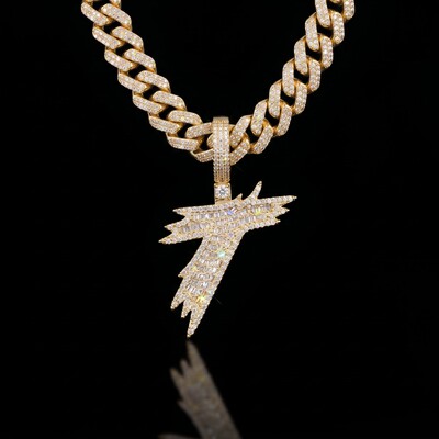 New Baguette 26 Letters Pendant