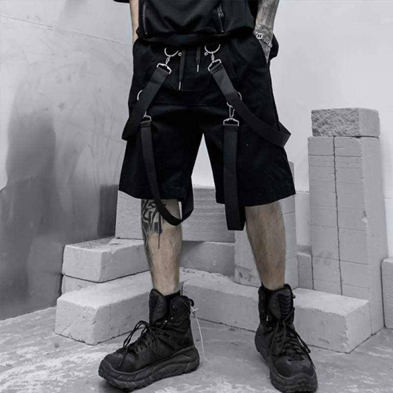 Lock Webbing Plain Cargo Shorts