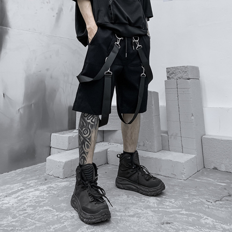 Lock Webbing Plain Cargo Shorts