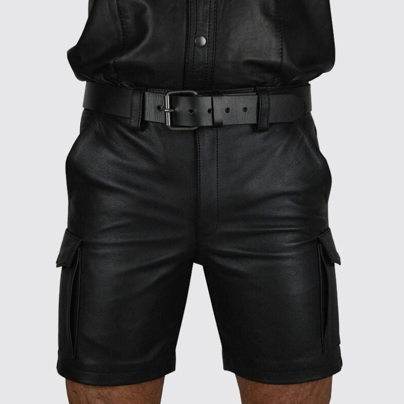 Fashion Casual Leather Short