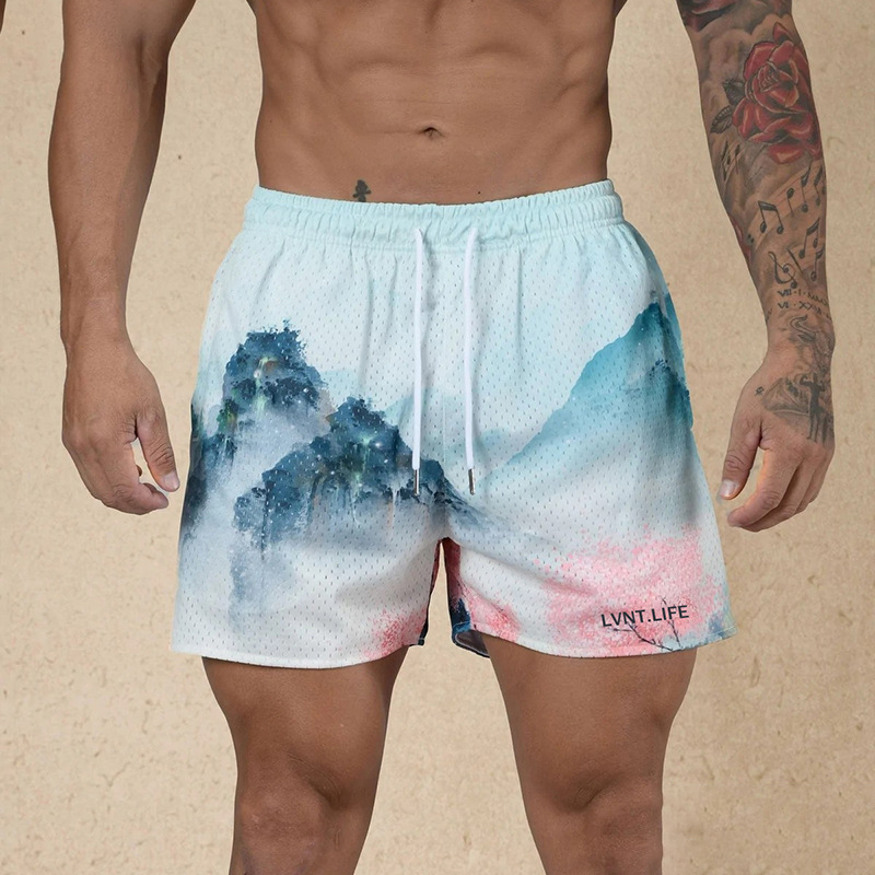 Loose Casual Printed Sports Quick-Drying Shorts