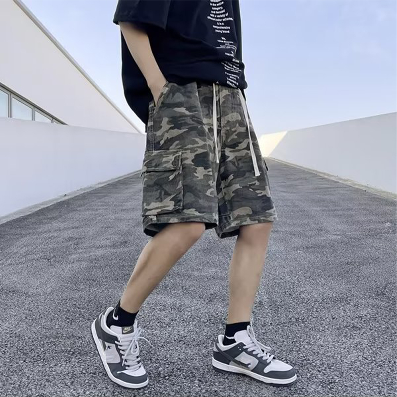 Vibe Retro Camouflage Cargo Shorts