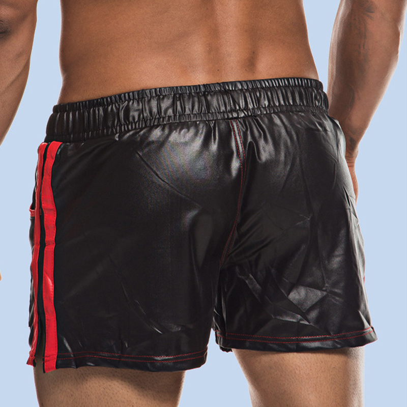 Faux Leather Lounge Shorts