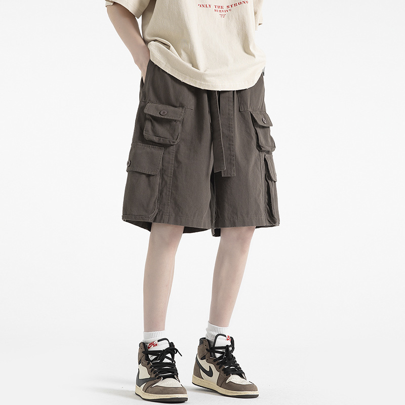 Vintage Multi-Pocket Cargo Shorts