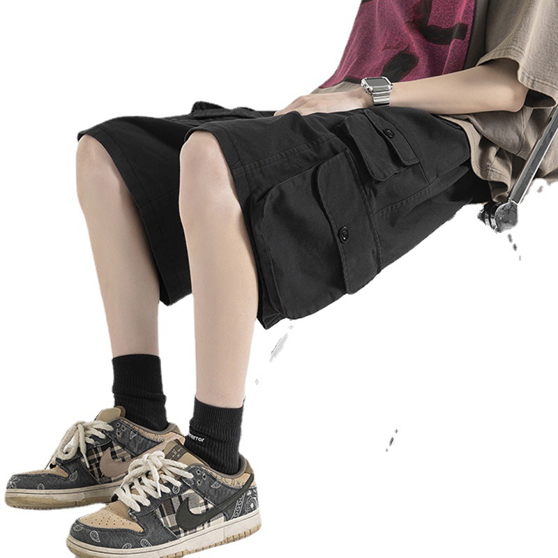 Vintage Multi-Pocket Cargo Shorts