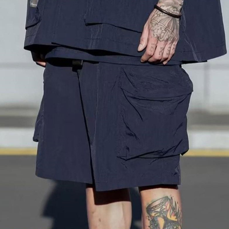 Japanese Functional Pocket Cargo Shorts