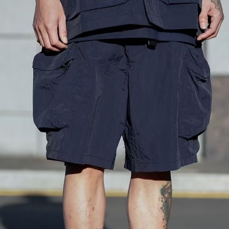 Japanese Functional Pocket Cargo Shorts