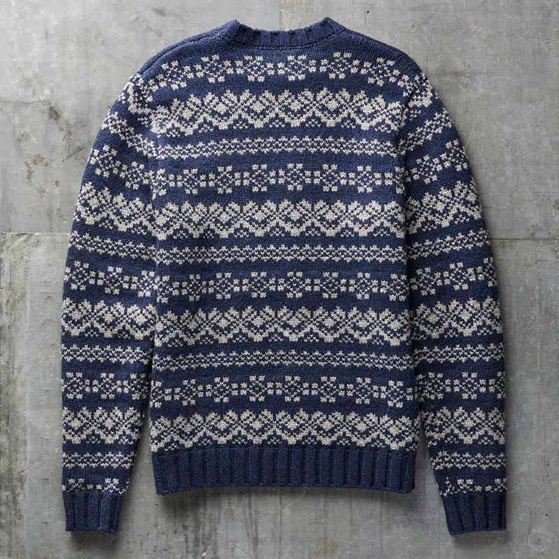Temperament Pullover Long Sleeve Jacquard Sweater