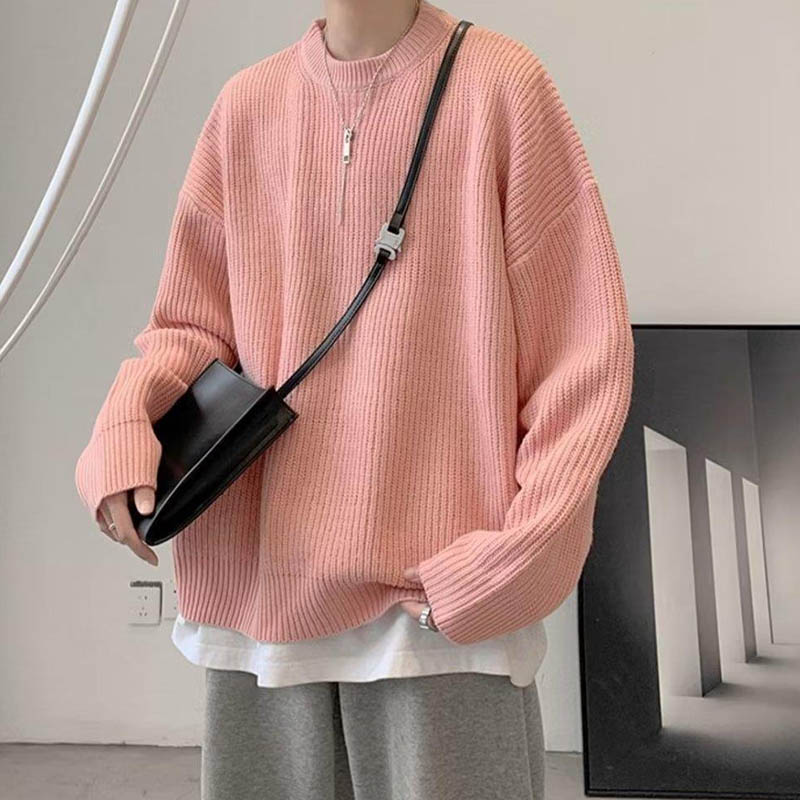 Oversize Solid Pullover Sweater